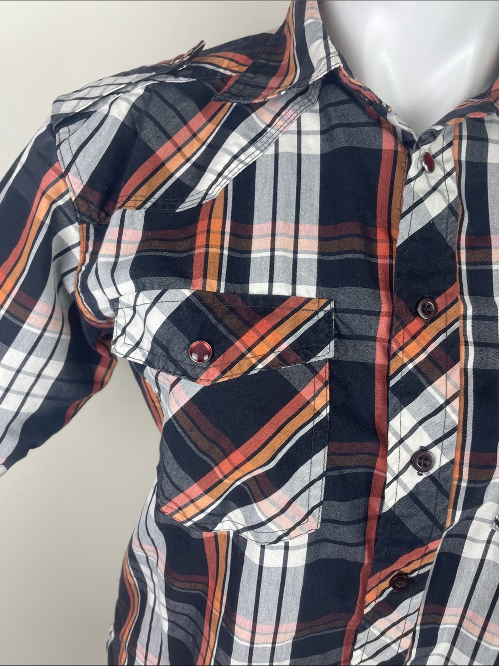 Infringement Raider Jean Co Plaid Shirt Short Sleeve
